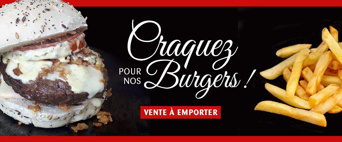 Burgers à emporter au Fil Rouge, restaurant à Quimper