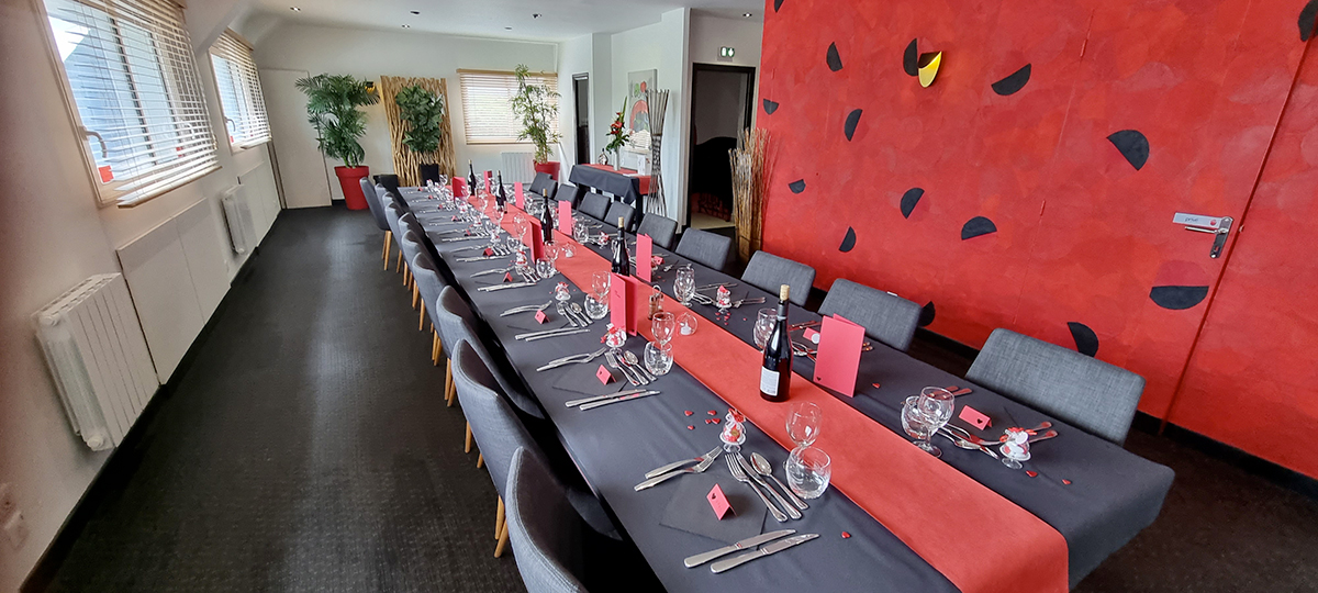 Salle privative pour repas de groupe