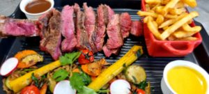 Côte de boeuf avec accompagnement
